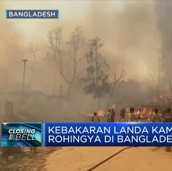 Kebakaran Hebat Landa Kamp Rohingya di Bangladesh