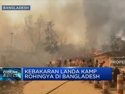 Kebakaran Hebat Landa Kamp Rohingya di Bangladesh