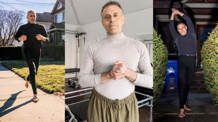 Joseph DeRuvo Jr. Pria yang berjalan tanpa menggunakan alas sendal selama 20 tahun. (Tangkapan Layar Instagram @josephderuvo)