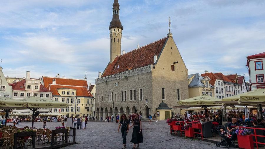 General view of the old town is seen in Tallinn, Estonia on 2 August 2022 (Photo by Michal Fludra/NurPhoto via Getty Images)