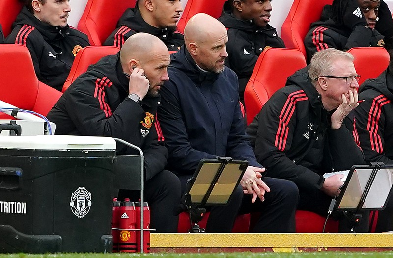 Manchester United Scott McTominay terlihat murung usai pertandingan Premier League di Anfield, Liverpool. Tanggal pengambilan gambar: Minggu 5 Maret 2023. (Peter Byrne/PA Images via Getty Images)