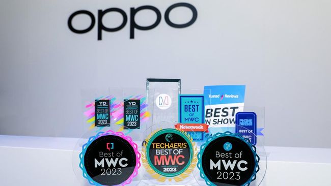 Top! OPPO Borong Penghargaan di Mobile World Congress 2023