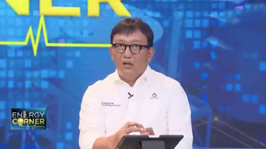President Director & CEO PT Badak NGL, Gema Iriandus Pahalawan. (Tangkapan layar CNBC Indonesia TV)