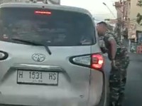 Viral Oknum TNI Hunus Sangkur ke Pengemudi Sienta di Semarang