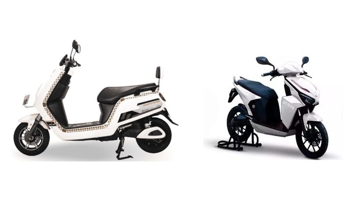 Ilustrasi motor listrik Selis dan Gesits. Ilustrasi motor listrik Selis dan Gesits.