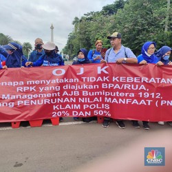Demo Nasabah AJB Bumiputera Tolak Pemotongan Nilai Manfaat