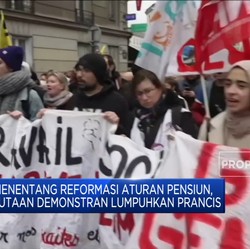Menentang Aturan Pensiun, Jutaan Demonstran Lumpuhkan Prancis
