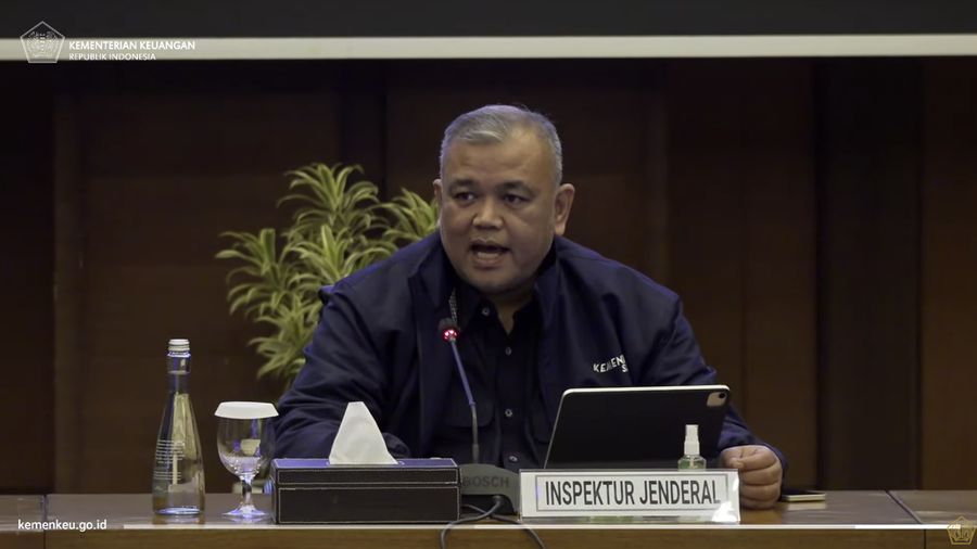 Konferensi Pers Perkembangan Pemeriksaan Sdr RAT dan Sdr ED. (Tangkapan Layar Youtube Ministry of Finance Republic of Indonesia)