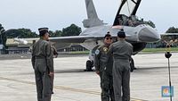 Sangar! Penampakan Prabowo Jajal Jet Tempur Canggih F-16