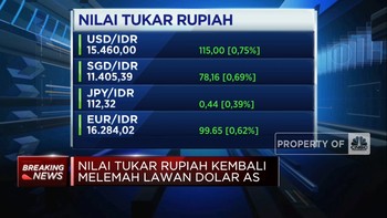 Video: Rupiah Amblas dan Tembus Rp 15.460/USD, Apa Sebabnya?