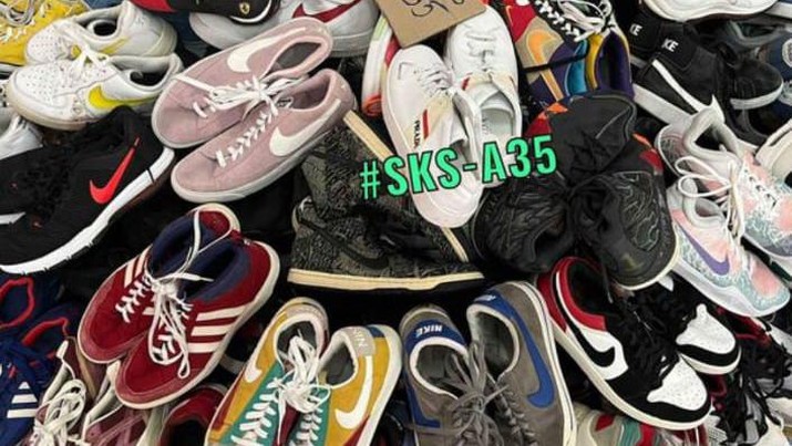 Sepatu branded impor bekas ramai dijual di media sosial, menyerang pasar Indonesia! (Tangkapan Layar Toko Online)