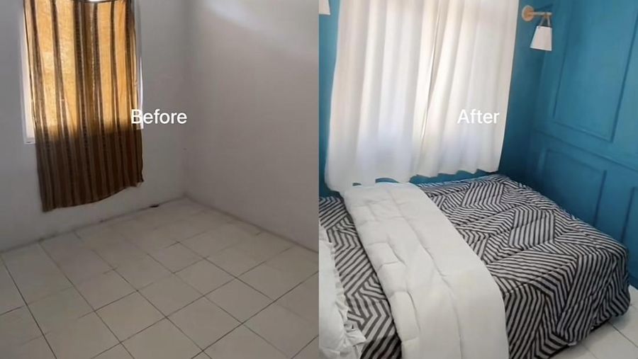 Renovasi rumah subsidi hasilnya aesthetic bak Pinterest, viral di media sosial.