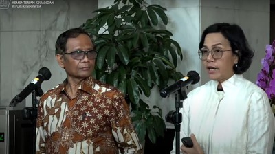Press Statement Menteri Keuangan dan Menkopolhukam Terkait Temuan PPATK. (Tangkapan Layar Youtube) Press Statement Menteri Keuangan dan Menkopolhukam Terkait Temuan PPATK. (Tangkapan Layar Youtube)