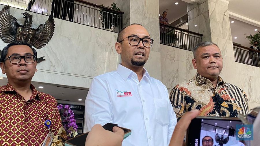 Kepala PPATK datang ke Kementerian Keuangan. (CNBC Indonesia/Anisa Sopiah)