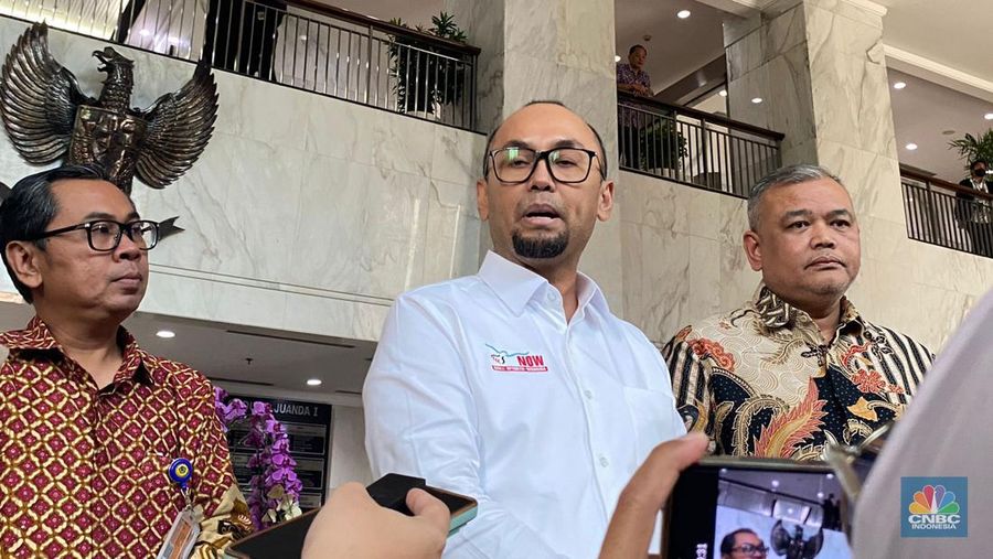 Kepala PPATK datang ke Kementerian Keuangan. (CNBC Indonesia/Anisa Sopiah)