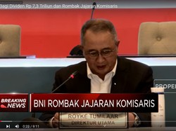 BNI Bagi Dividen Rp 7,3 Triliun & Rombak Jajaran Komisaris