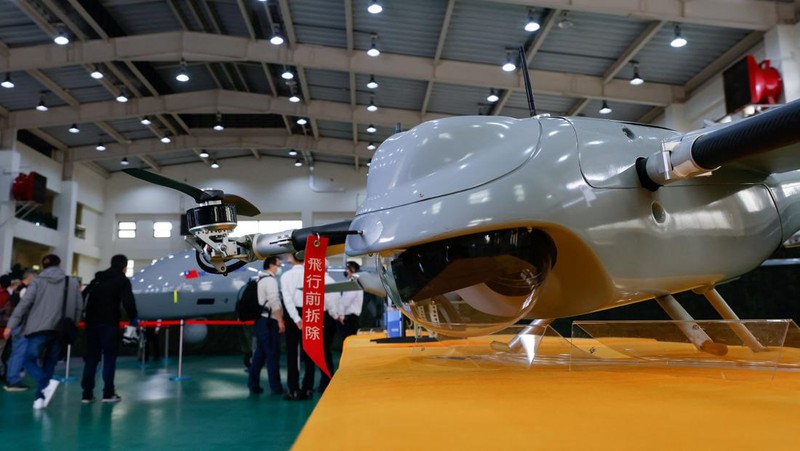 A view shows Cardinal III UAV on display as Taiwan's Defence Ministry showcases its domestically developed drones to the press in Taichung, Taiwan March 14, 2023. REUTERS/Ann Wang