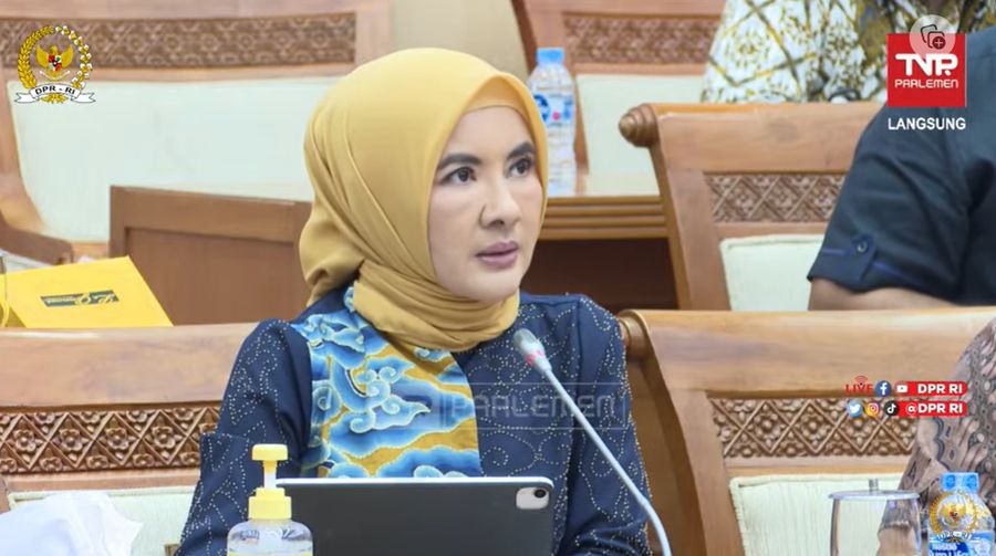 Dirut Pertamina Nicke Widyawati. (Tangkapan Layar Youtube DPR0