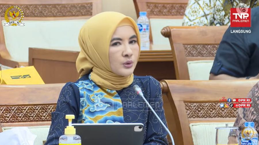 Dirut Pertamina Nicke Widyawati. (Tangkapan Layar Youtube DPR0
