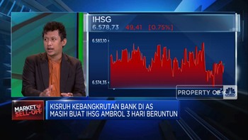 Kisruh Bank di AS, IHSG Ambrol Tembus Level 6.500-an