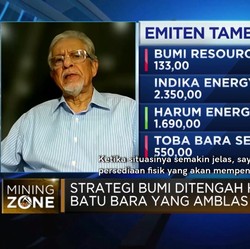 Strategi BUMI Hadapi Tren Penurunan Harga Batu Bara Dunia