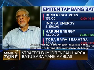 Strategi BUMI Hadapi Tren Penurunan Harga Batu Bara Dunia