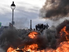 Mencekam! Potret Prancis Rusuh, Api Membara Gegara Macron