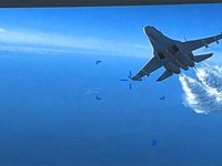 Menegangkan! Detik-Detik Jet Tempur Rusia Jatuhkan Drone AS