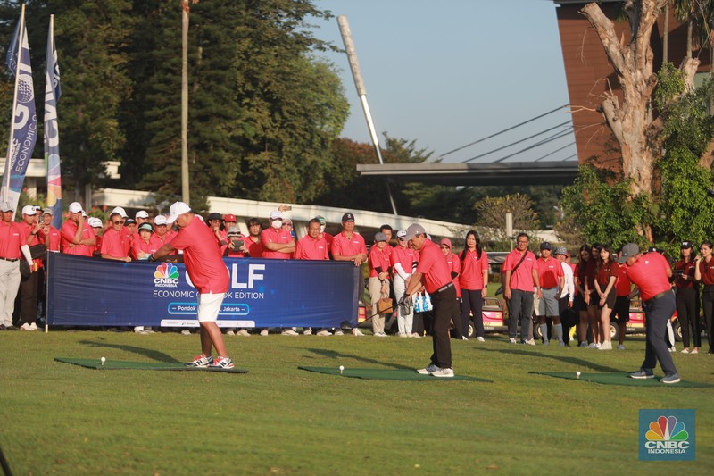 Masih menjadi salah satu rangkaian edisi Economic Outlook, CNBC Indonesia menggelar event golf bertajuk CNBC Indonesia Golf Economic Outlook Edition yang diselenggarakan pada Sabtu, (18/3) di Pondok Indah Golf. (CNBC Indonesia/Tri Susilo)