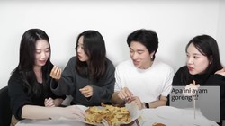 Makan Ayam Goreng Kremes Dicocol Sambal, Orang Korea Bilang Begini