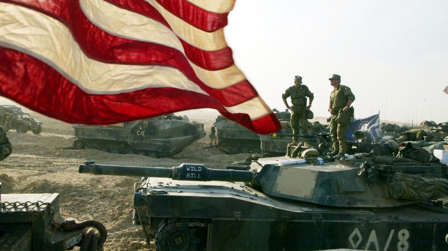 Ilustrasi foto cover CNBC Insight On This Day 20 tahun serangan AS ke Irak