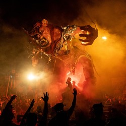 Intip Potret Ritual Ogoh-ogoh Jelang Hari Raya Nyepi di Bali