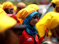 Ratusan Buruh Geruduk Kantor Menaker, Tuntut Hal Ini