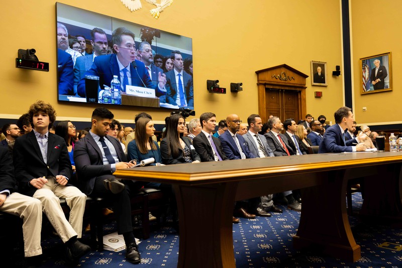 1249153544 UNITED STATES - MARCH 23: Rep. Buddy Carter, R-Ga., questions TikTok CEO Shou Zi Chew during the House Energy and Commerce Committee hearing titled TikTok: How Congress Can Safeguard American Data Privacy And Protect Children From Online Harms, in Rayburn Building on Thursday, March 23, 2023. (Tom Williams/CQ-Roll Call, Inc via Getty Images)