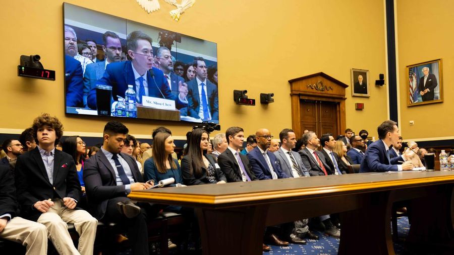 UNITED STATES - MARCH 23: Rep. Buddy Carter, R-Ga., questions TikTok CEO Shou Zi Chew during the House Energy and Commerce Committee hearing titled TikTok: How Congress Can Safeguard American Data Privacy And Protect Children From Online Harms, in Rayburn Building on Thursday, March 23, 2023. (Tom Williams/CQ-Roll Call, Inc via Getty Images)