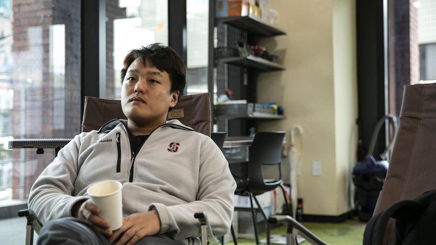Do Kwon, co-founder and chief executive officer of Terraform Labs, in the company's office in Seoul, South Korea, on Thursday, April 14, 2022. Kwon is counting on the oldest cryptocurrency as a backstop for his stablecoin, which some critics liken to a ginormous Ponzi scheme. Photographer: Woohae Cho/Bloomberg via Getty Images