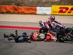 Detik-Detik Tabrakan MotoGP yang Buat Marc Marquez Dihukum