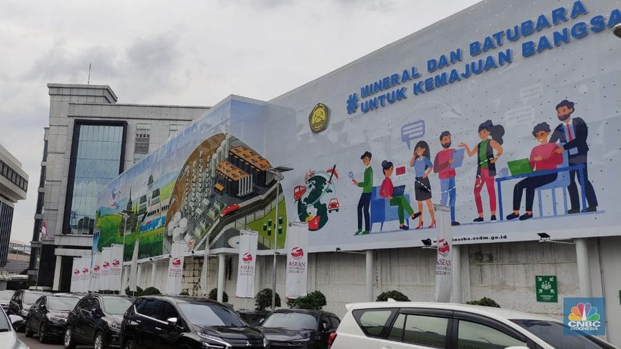 Gedung Direktorat Jenderal Mineral dan Batu Bara Kementerian ESDM di Jl. Prof Soepomo, Tebet, Jakarta. (CNBC Indonesia/Verda Nano Setiawan)