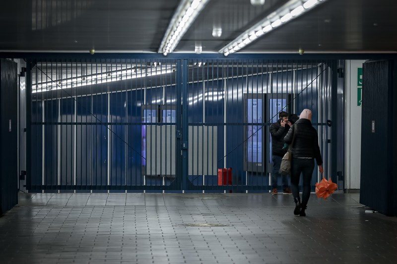 1477073849 BERLIN, GERMANY - MARCH 27: Board for following trains stands empty at the main train station (Hauptbahnhof) during a nationwide strike on March 27, 2023 in Berlin, Germany. Air travel and long distance rail service have mostly been shut down across Germany today. Labour unions representing over two million public sector employees are pushing for steep wage hikes due to the current high level of inflation. (Photo by Maja Hitij/Getty Images)