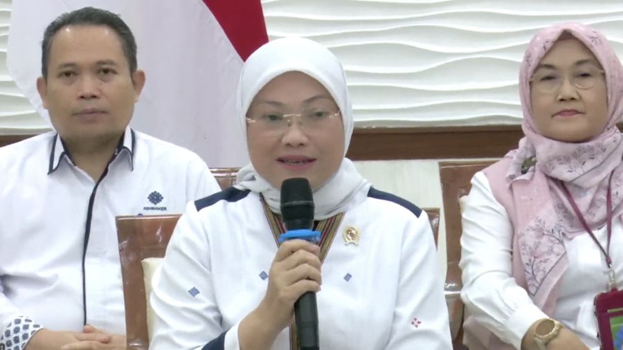 Menaker Ida Fauziah Press Conference Kebijakan Pembayaran THR Keagamaan 2023 (Tangkapan Layar Youtube)