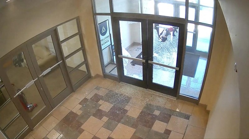 A still image from surveillance video shows what the Metropolitan Nashville Police Department describe as mass shooting suspect Audrey Elizabeth Hale, 28, arriving by car at The Covenant School carrying weapons in Nashville, Tennessee, U.S. March 27, 2023.  Metropolitan Nashville Police Department/Handout via REUTERS   THIS IMAGE HAS BEEN SUPPLIED BY A THIRD PARTY. NO RESALES. NO ARCHIVES