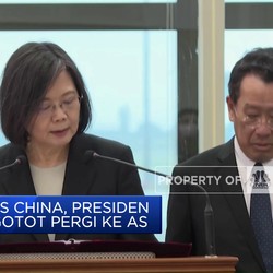 Bikin Panas China, Presiden Taiwan Ngotot Pergi ke AS
