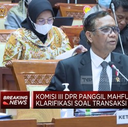 Mahfud: Keterangan Sri Mulyani di Komisi XI Jauh dari Fakta