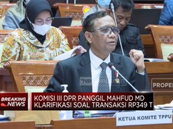 DPR Panggil Mahfud MD, Klarifikasi Transaksi Rp 349 Triliun