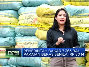 Video: Pemerintah Bakar Pakaian Bekas Impor Rp 80 M