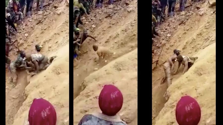Penambang Emas di Tengah Longsor di Congo (Reuters)