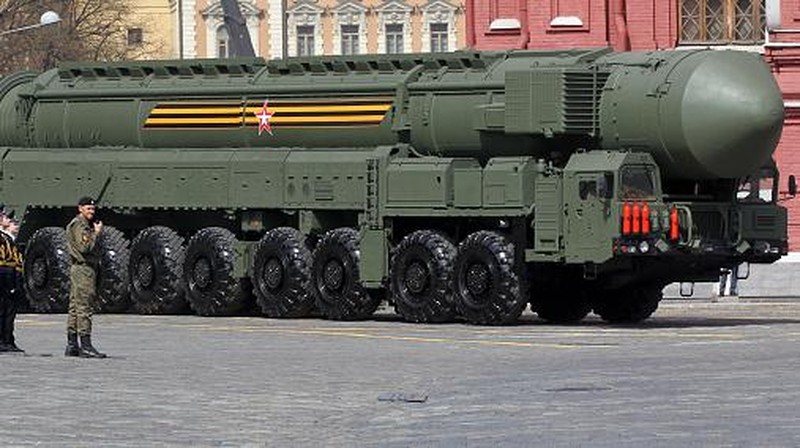 Rudal balistik antarbenua Yars. (Reuters)