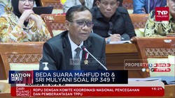 Video: Beda Suara Mahfud MD & Sri Mulyani Soal Rp 349 T