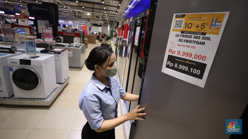 Promo Aneka Sembako di Transmart Cempaka Putih (CNBC Indonesia/Tri Susilo) Promo Aneka Sembako di Transmart Cempaka Putih (CNBC Indonesia/Tri Susilo)