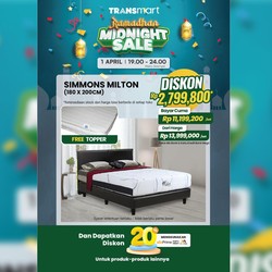 Tempat Tidur Diskon 20% di Transmart, Hemat Rp 4 Jutaan